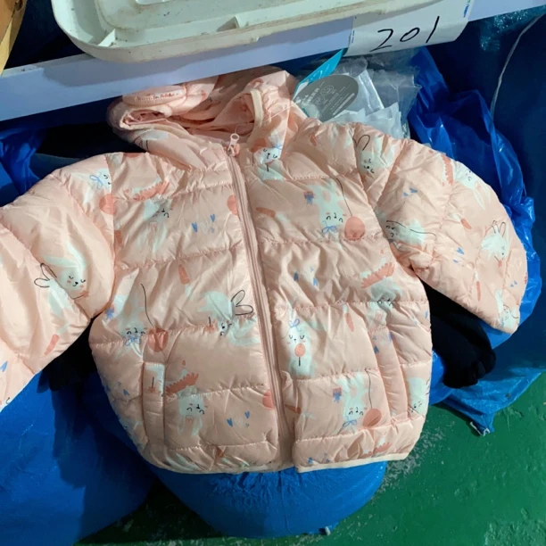【MC8751冬季可爱女童小兔子羽绒服(粉色)