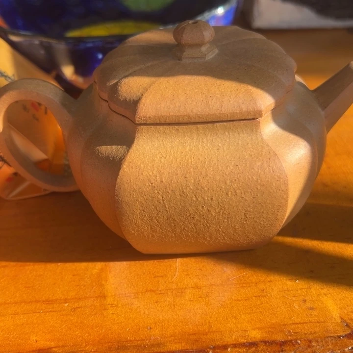 茶壶紫砂黄金段泥半手工筋纹180cc