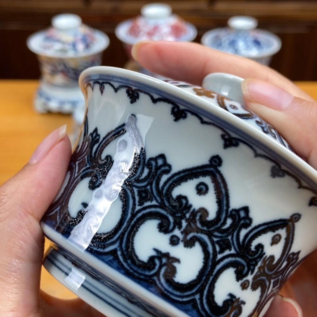 手绘现代茶具非古董