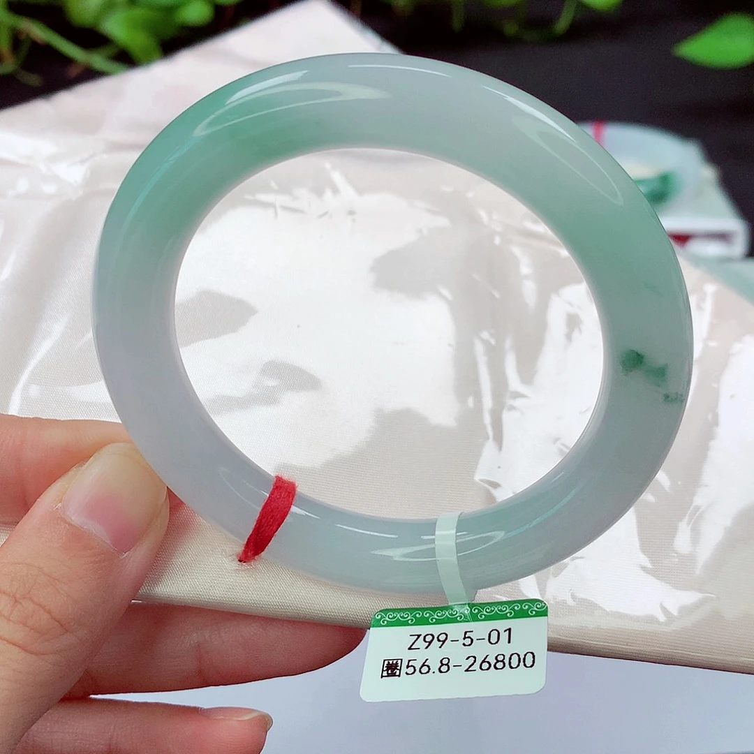 翡翠未镶嵌手镯缅甸天然翡翠手镯