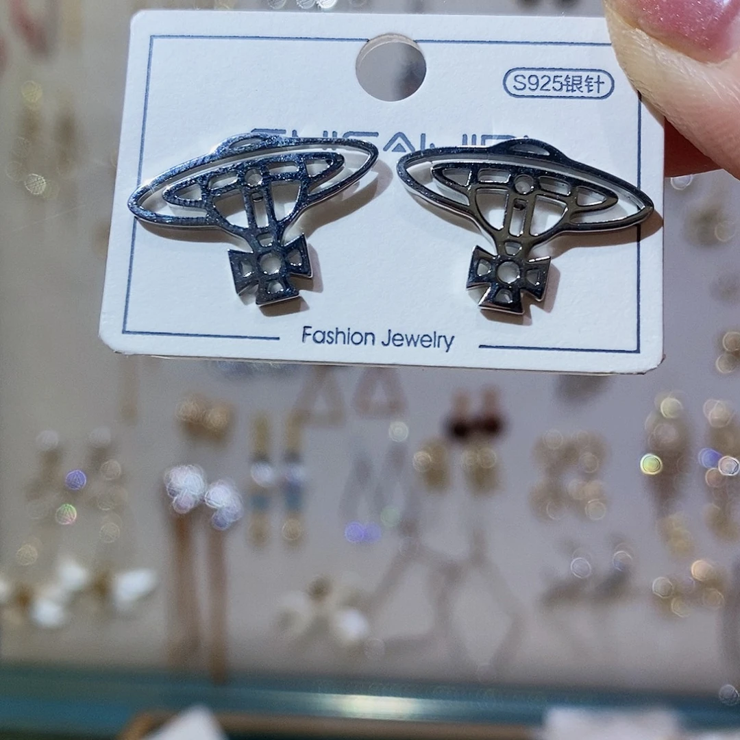 淡水珍珠耳饰银S925镶嵌