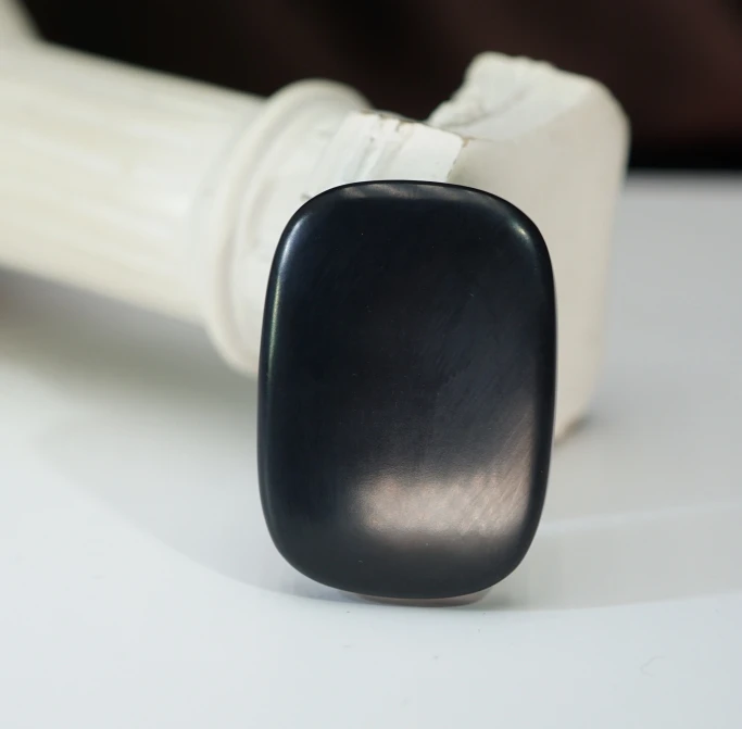 和田玉墨玉方牌 T011501