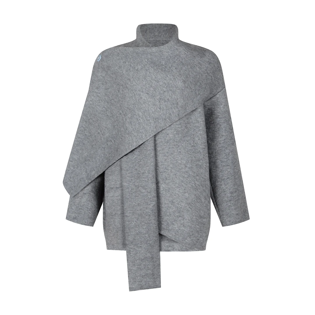 ZOZ糯米子[拥抱暖意]韩系慵懒风外套秋冬新款设计感显瘦收腰外搭