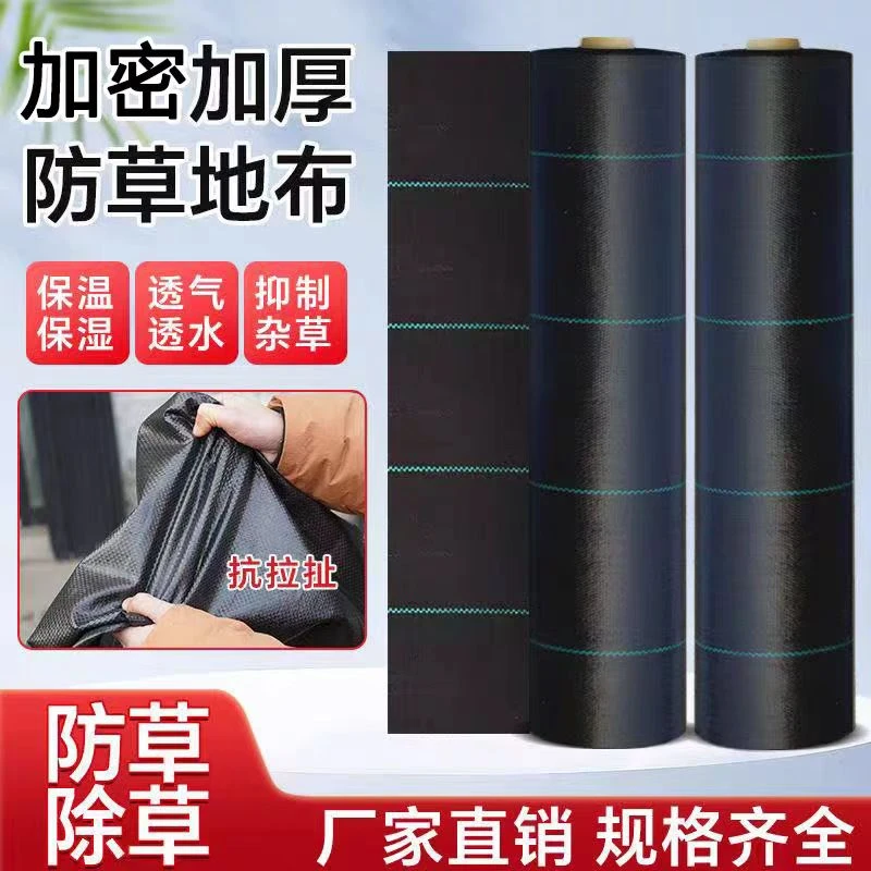 防草布除草布抗老化加厚果园果树盖草布遮草农用园艺地布地膜加厚