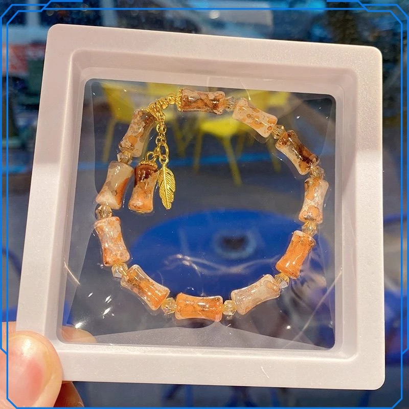 新款中式女小众竹节设计手串串珠古风蝴蝶百搭手环闺蜜情侣手串