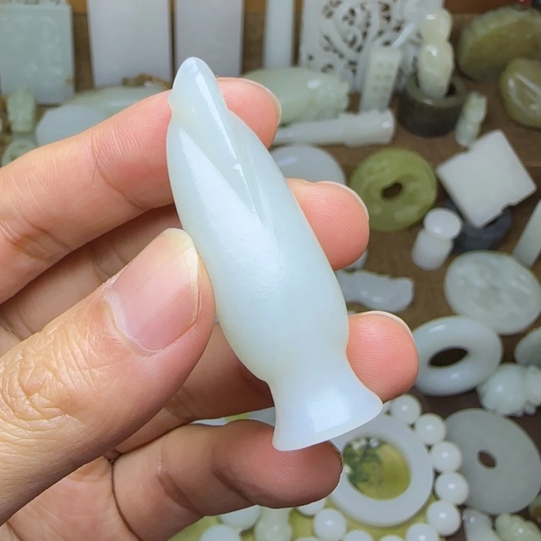 和田玉未镶嵌挂件翁仲