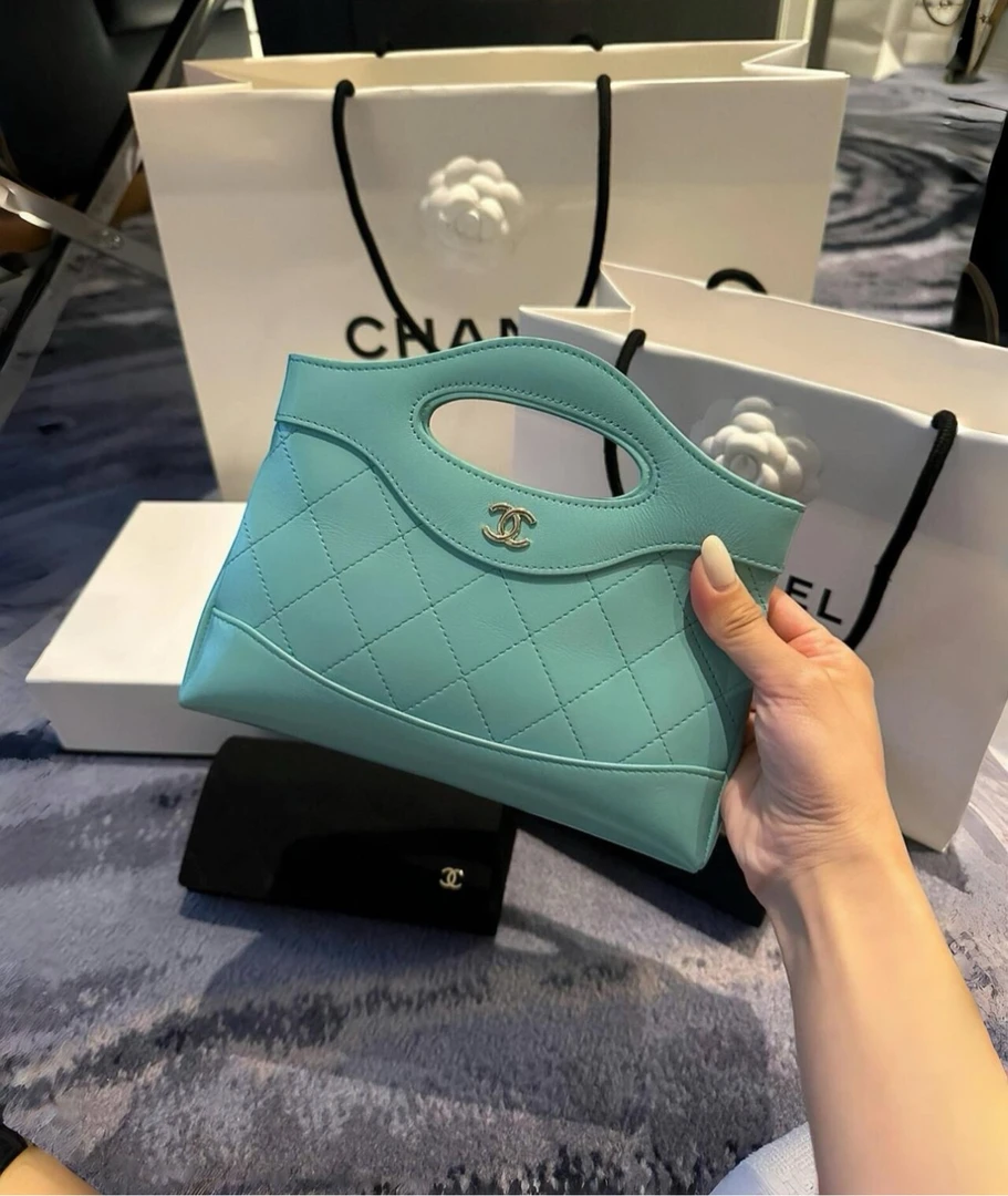 99新 Chanel/香奈儿 蒂芙尼蓝31bag包 nano 20cm 11889753