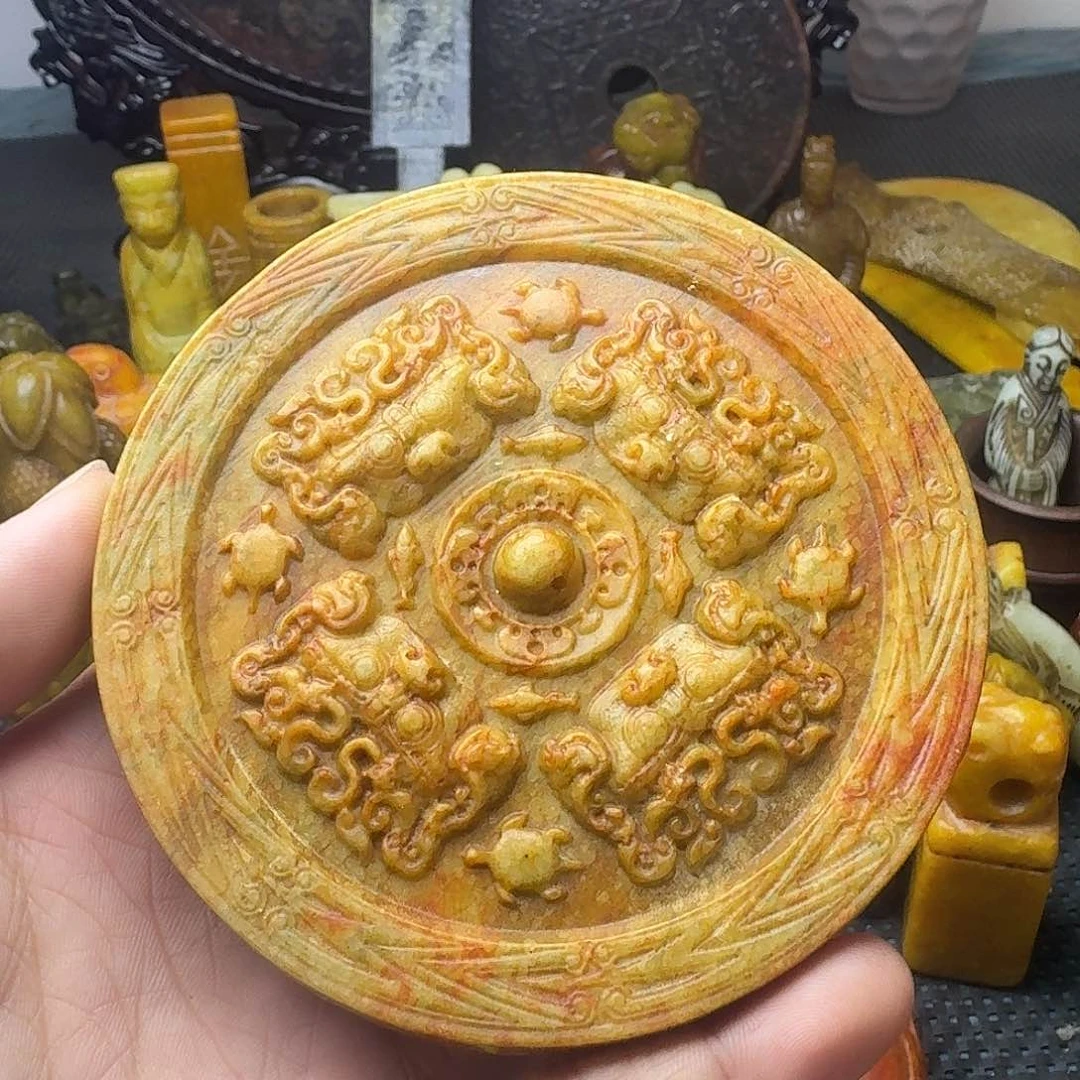 白玉菩提吊坠。。。