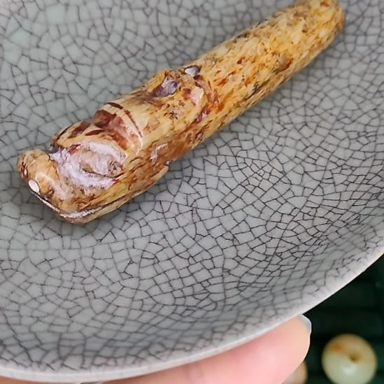 摆件开片瓷器瓷片摆件