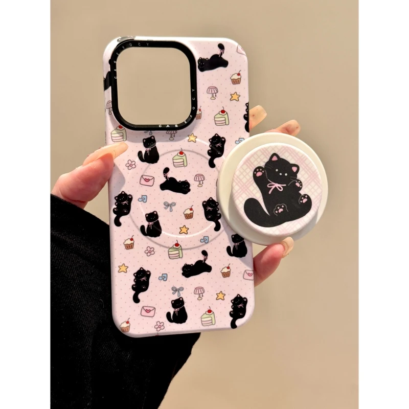 适用苹果iphone16promax哈基米15pro磁吸14pro支架13可爱手机壳