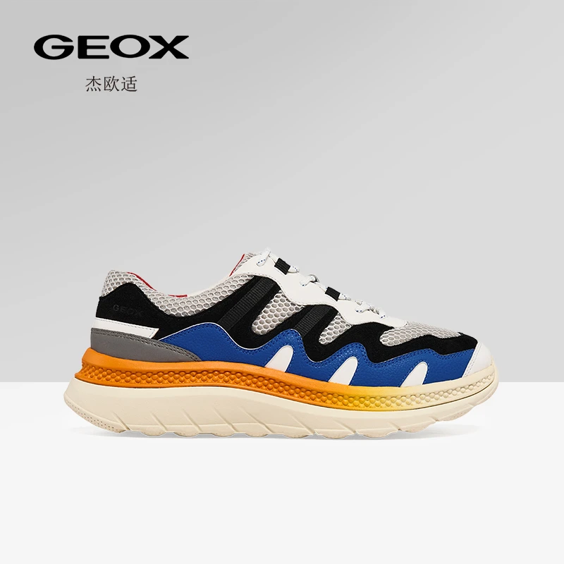 GEOX/杰欧适2025秋冬新款男士运动低帮鞋厚底缓震休闲跑步鞋