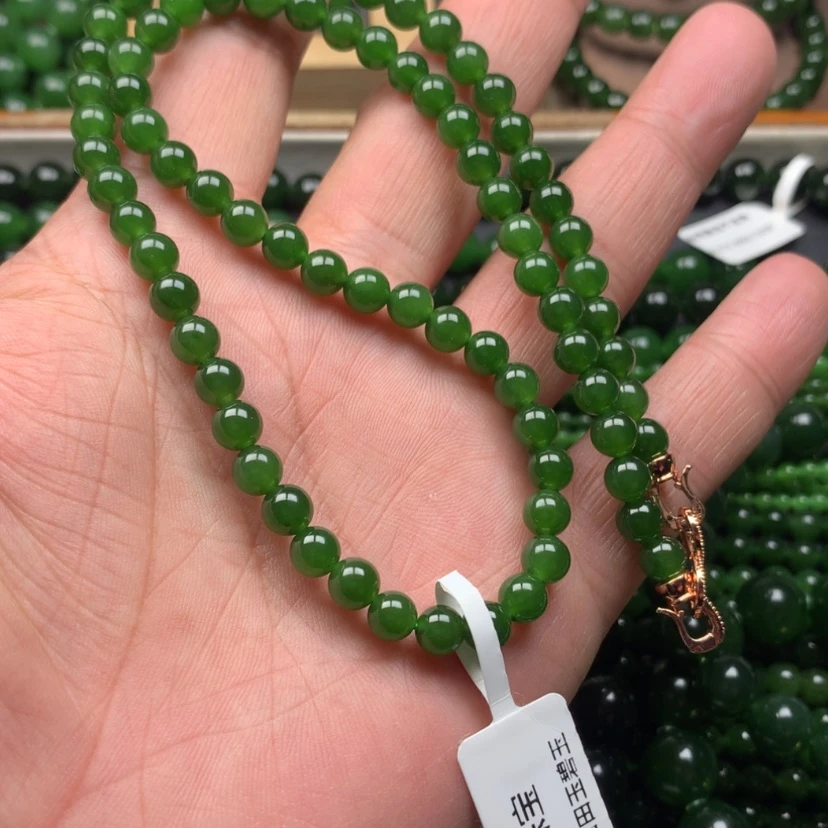 【闪购商品】颈饰未镶嵌和田玉（碧玉）6