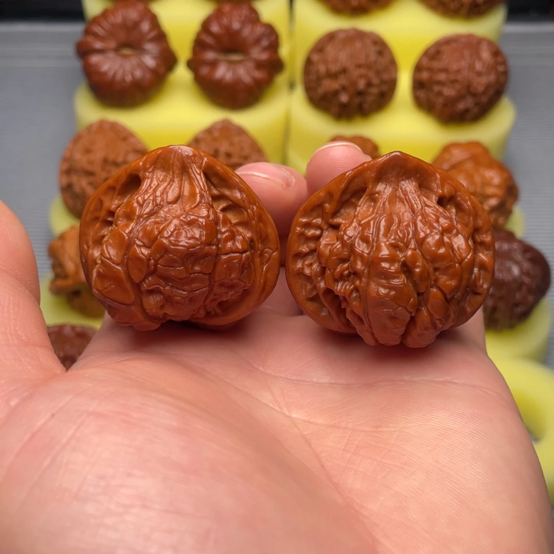 把件文玩核桃手盘两年全品40官帽金蝉