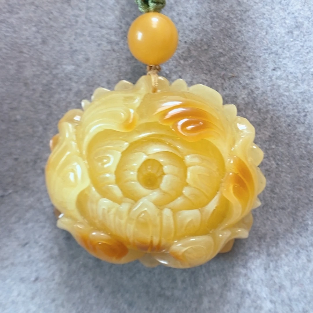 未镶嵌项链蜜蜡蜜蜡吊坠