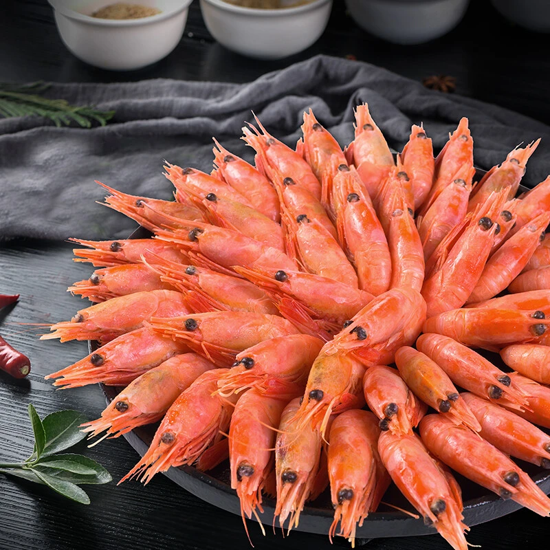 鲜春喜【介意勿拍】偏远地区年前不到货腹籽北极甜虾90-120北极甜虾