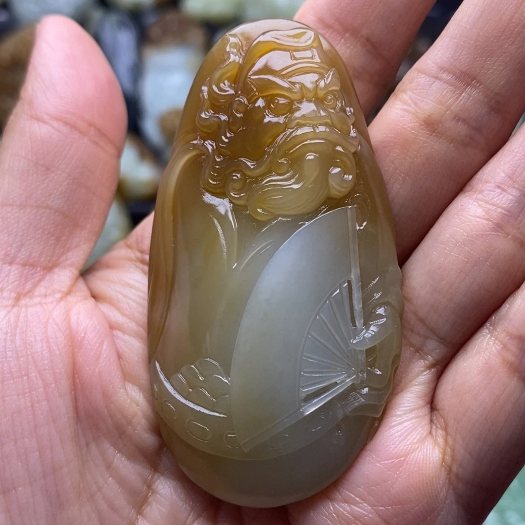 吊坠(不含链)未镶嵌和田玉（糖玉）