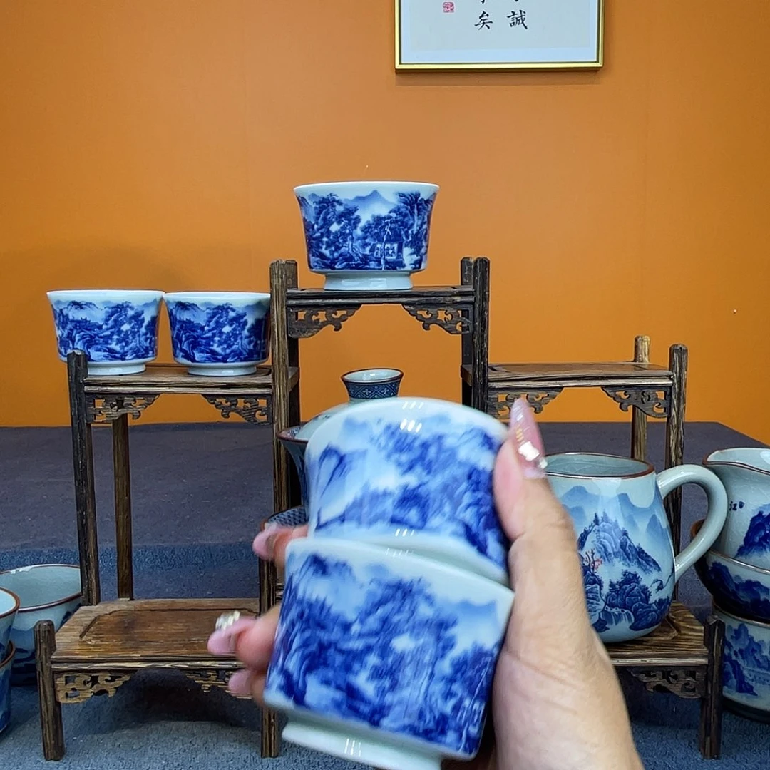 北***冥景德镇客杯2只陶瓷