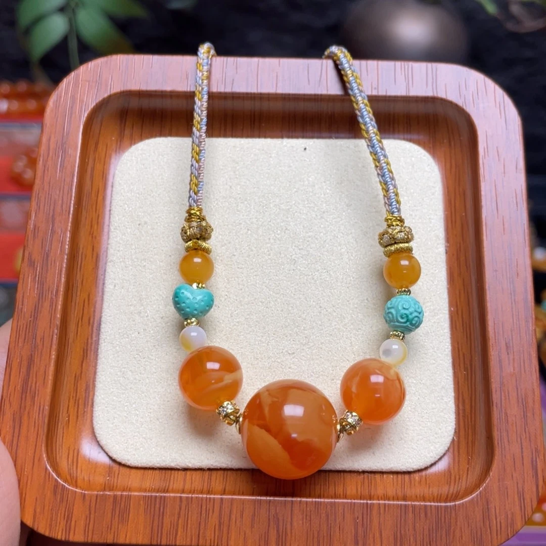 蜜蜡未镶嵌颈饰项链