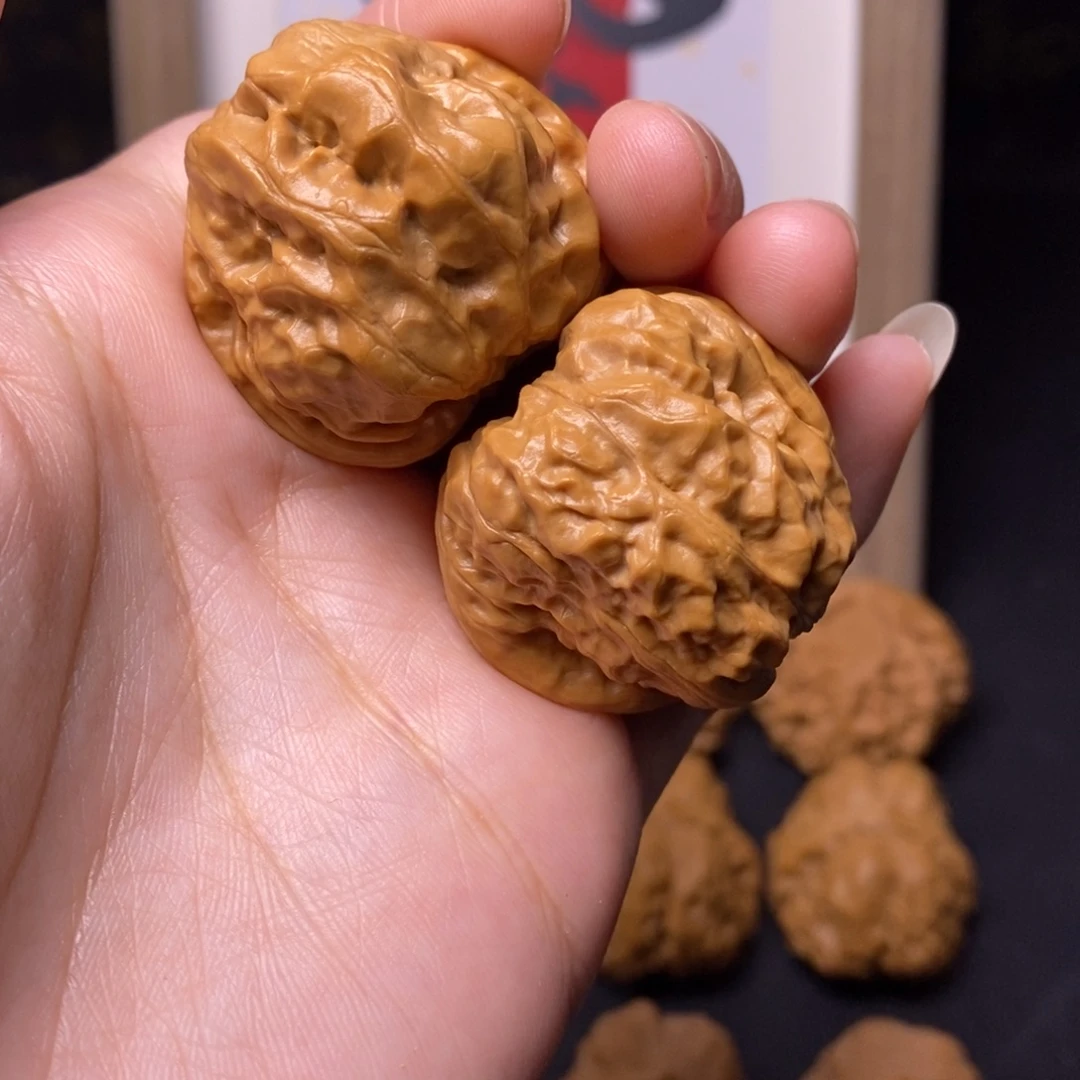 一***茶吊坠文玩核桃蛤蟆36