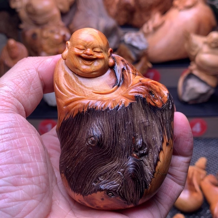 柏木（崖柏）崖柏陈化料手把件