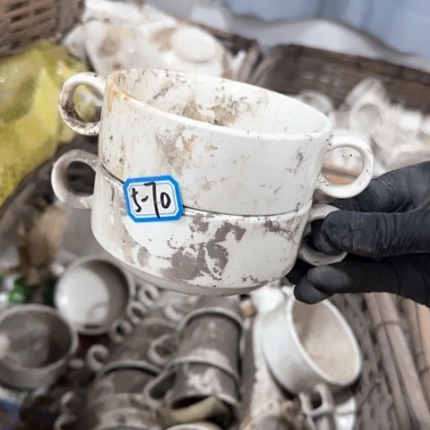 草***美瓷片2个国营厂库存70