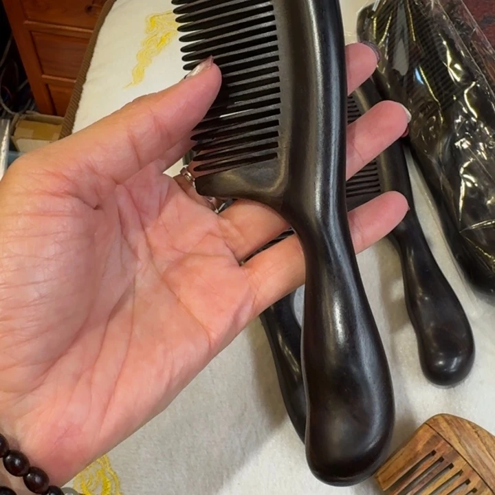 东非黑黄檀（紫光檀）不****话紫光檀梳子