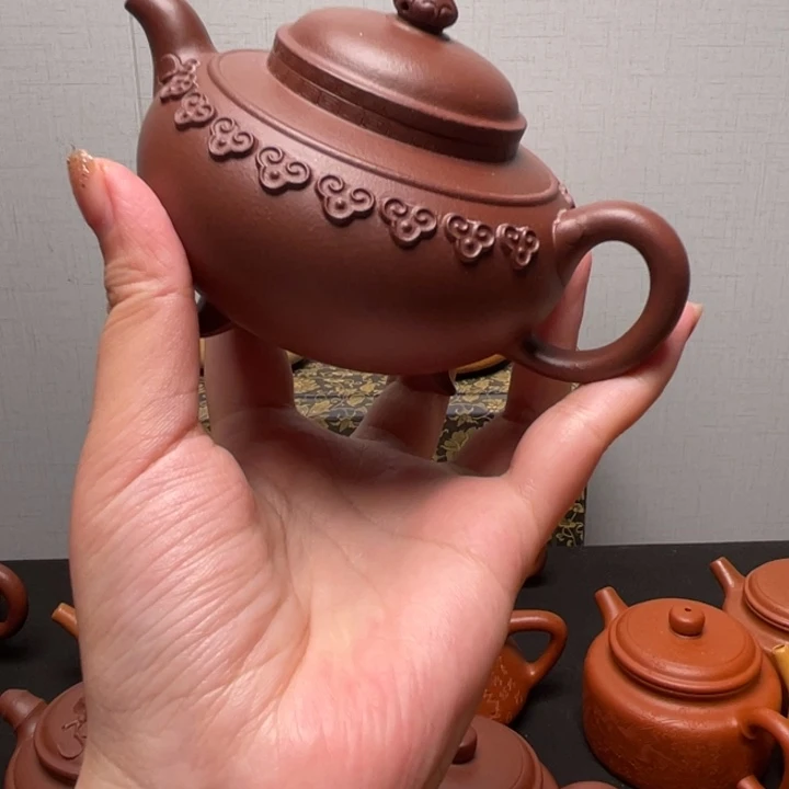 减***子紫砂壶全手工底槽清