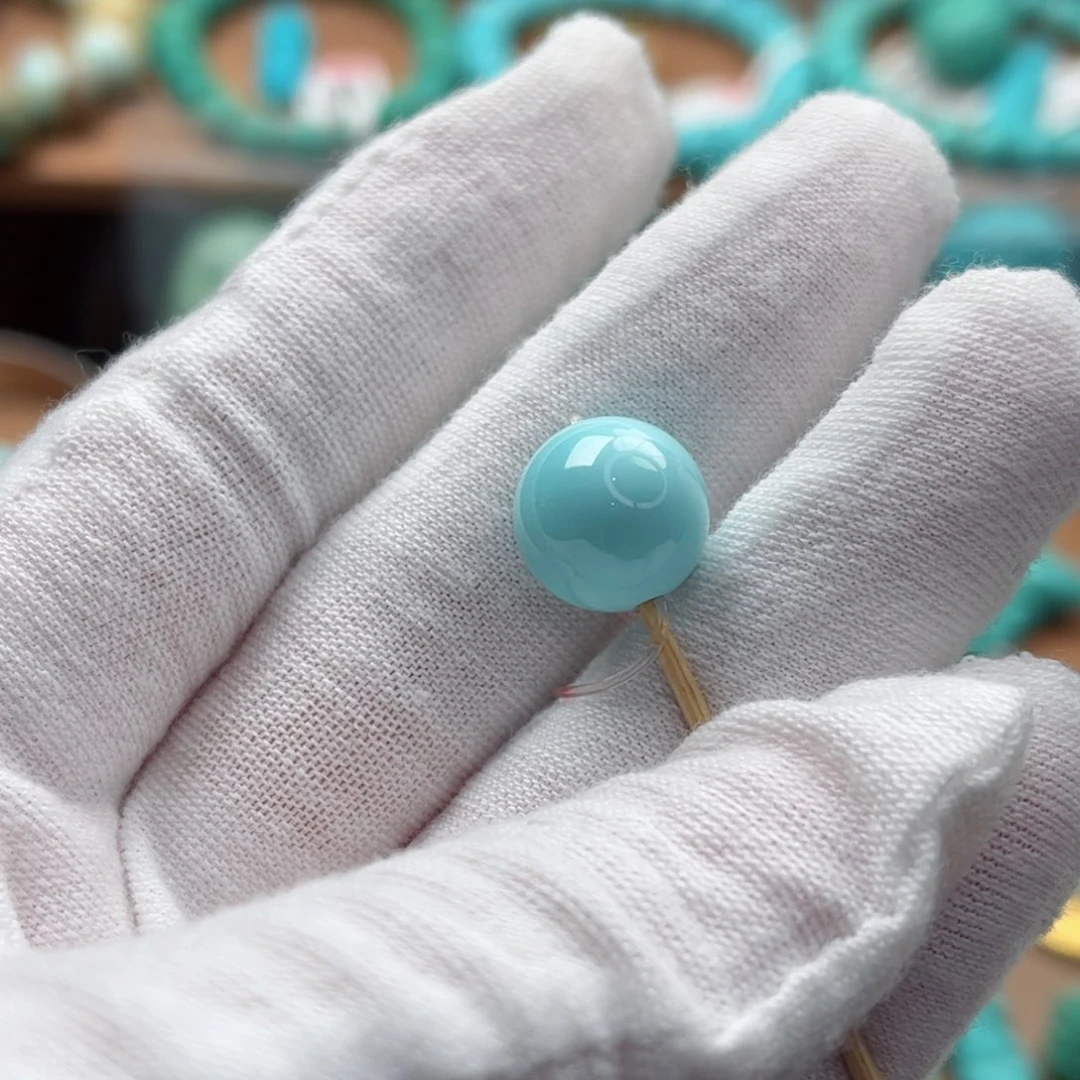 绿松石未镶嵌配饰柒****心