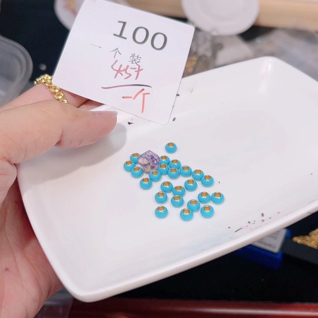 紫晶珠宝半成品银S925镀金镶嵌100