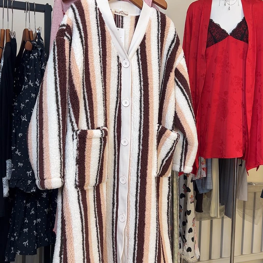 三醋酯纤维条纹双面绒