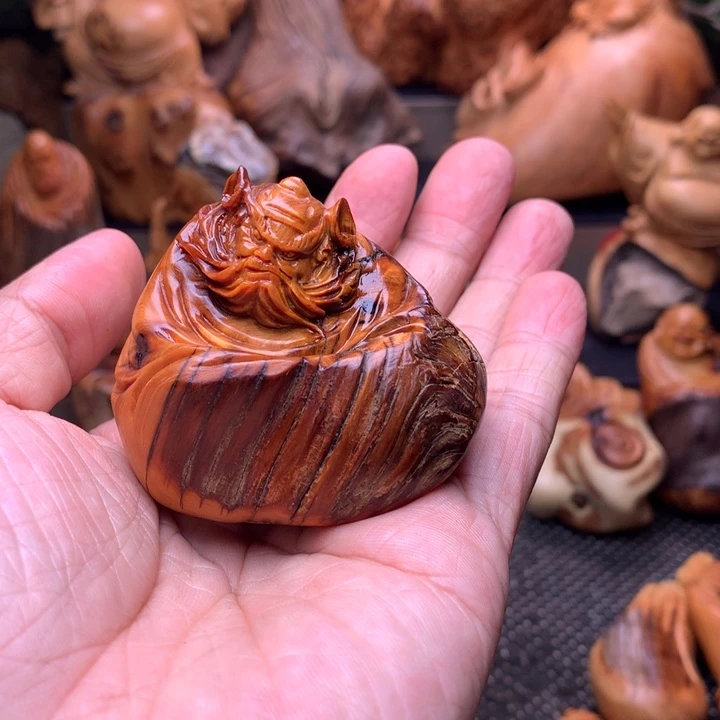 柏木（崖柏）崖柏陈化料手把件