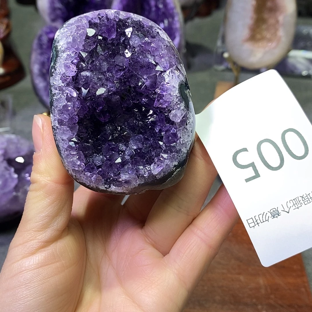 紫晶珠宝半成品未镶嵌