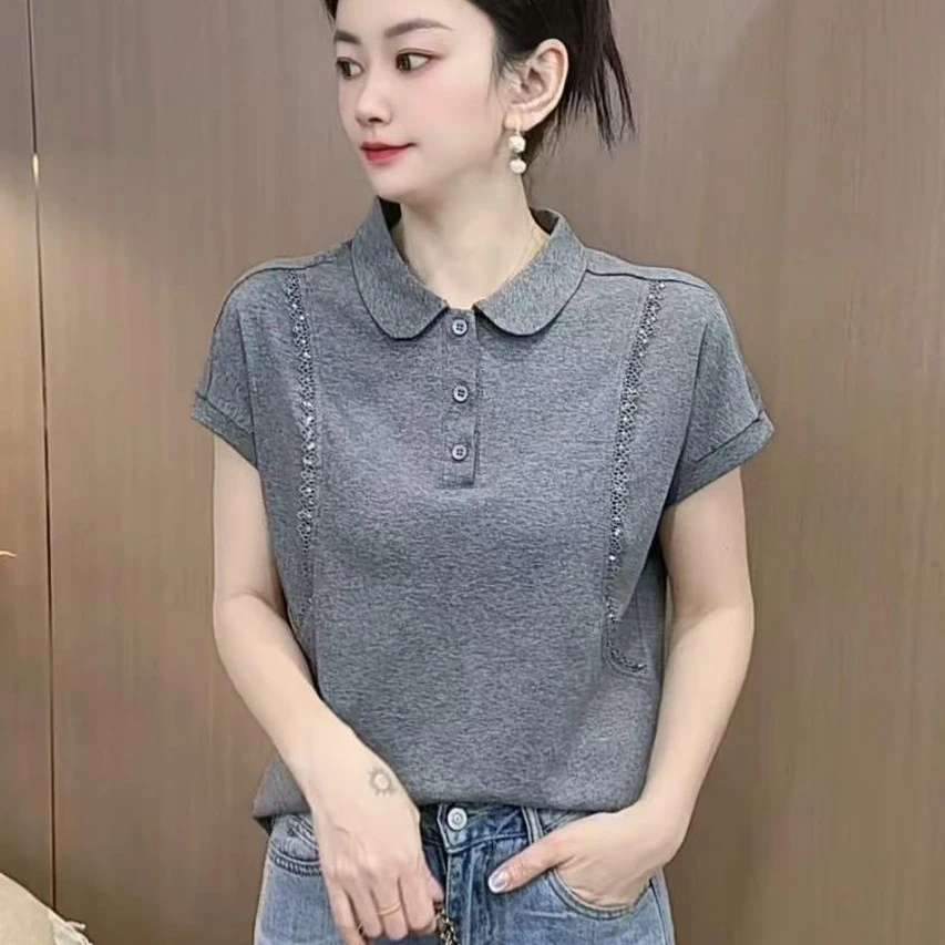 【8996】新品轻奢气质显瘦欧若风棉上衣