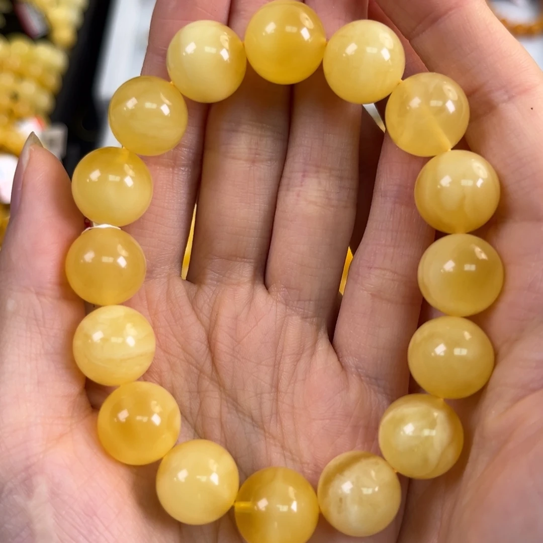 裸石琥珀未镶嵌13+白花溶洞