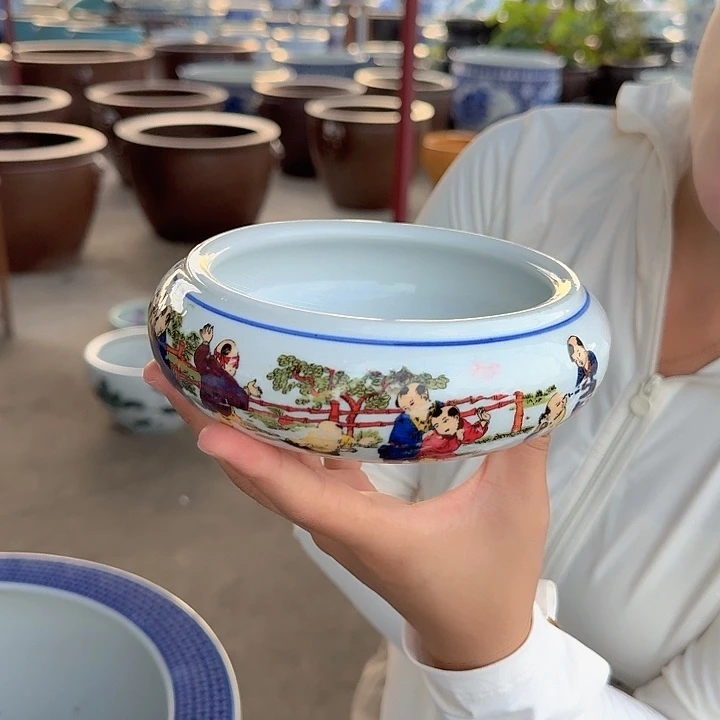 瓷片直径15厘米高度6厘米…………