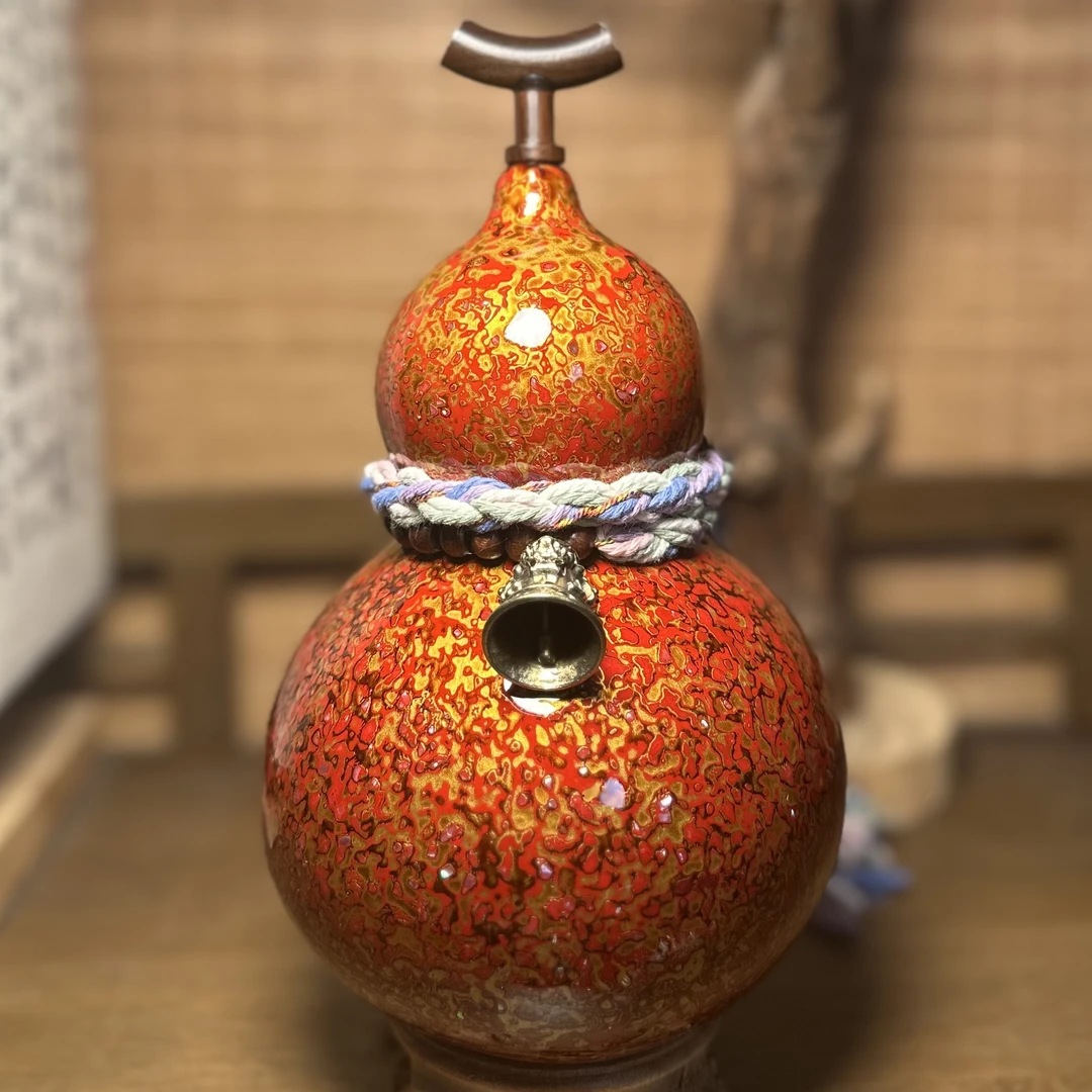 【琉璃02】正宗大漆酒葫芦仿古珍藏温婉福禄摆件手工