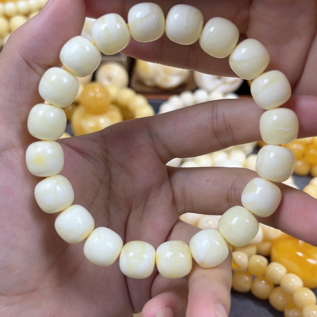 琥珀未镶嵌手串同料老邢手串11.5mm