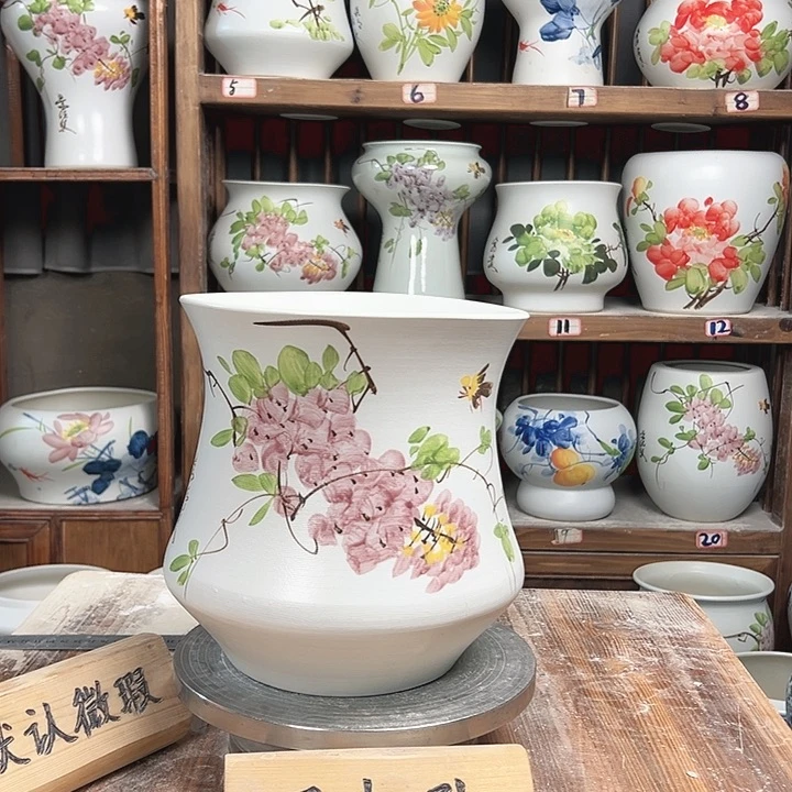 摆件小蛮腰紫藤新款陶瓷