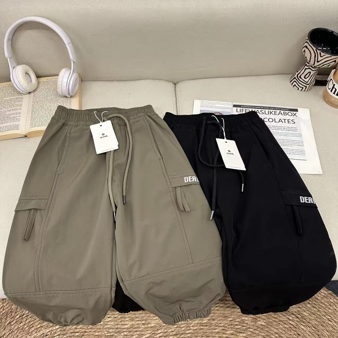 A4697男女童潮流洋气休闲百搭春秋季工装休闲裤