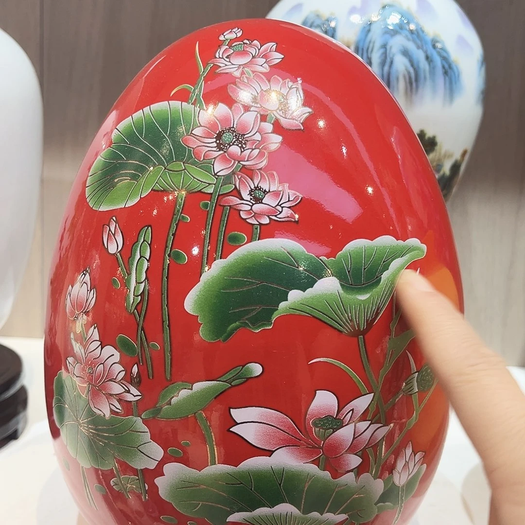 摆件陶景德镇陶瓷花瓶高22公分一个