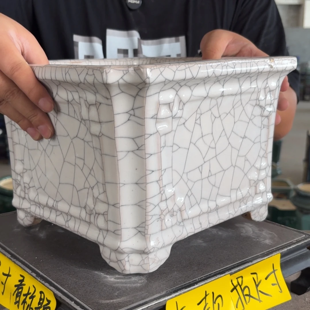 恐***龙。一风堂石湾花盆 瑕疵 内21*15
