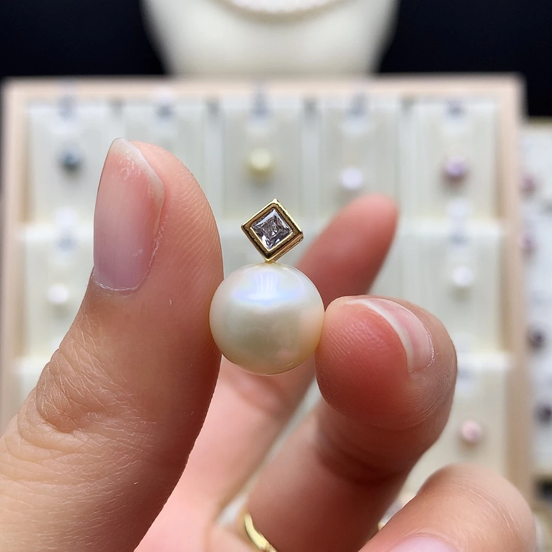 颈饰合金淡水珍珠