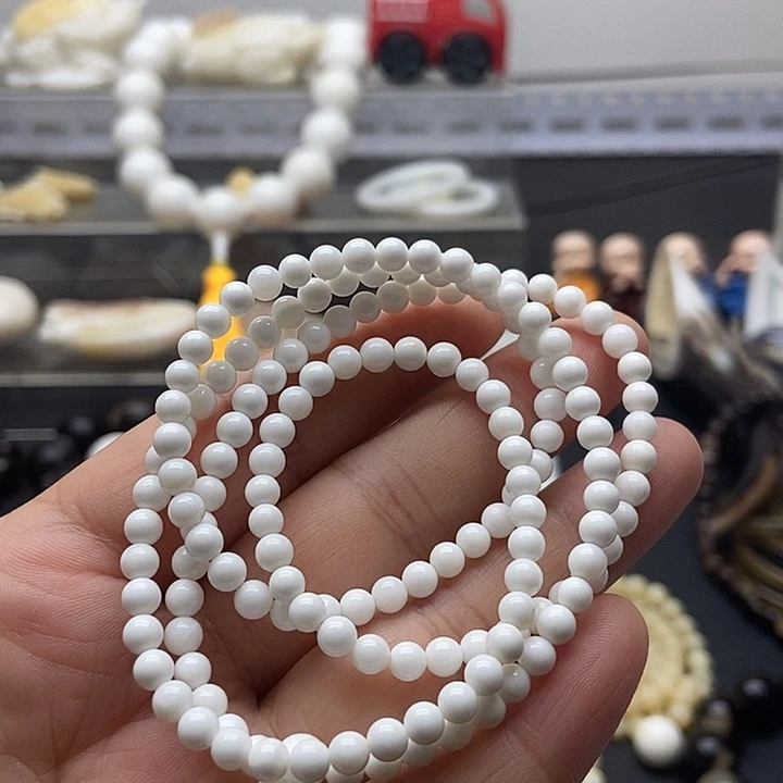贝壳手串/手链贝雅轩工艺品卡4全白多圈