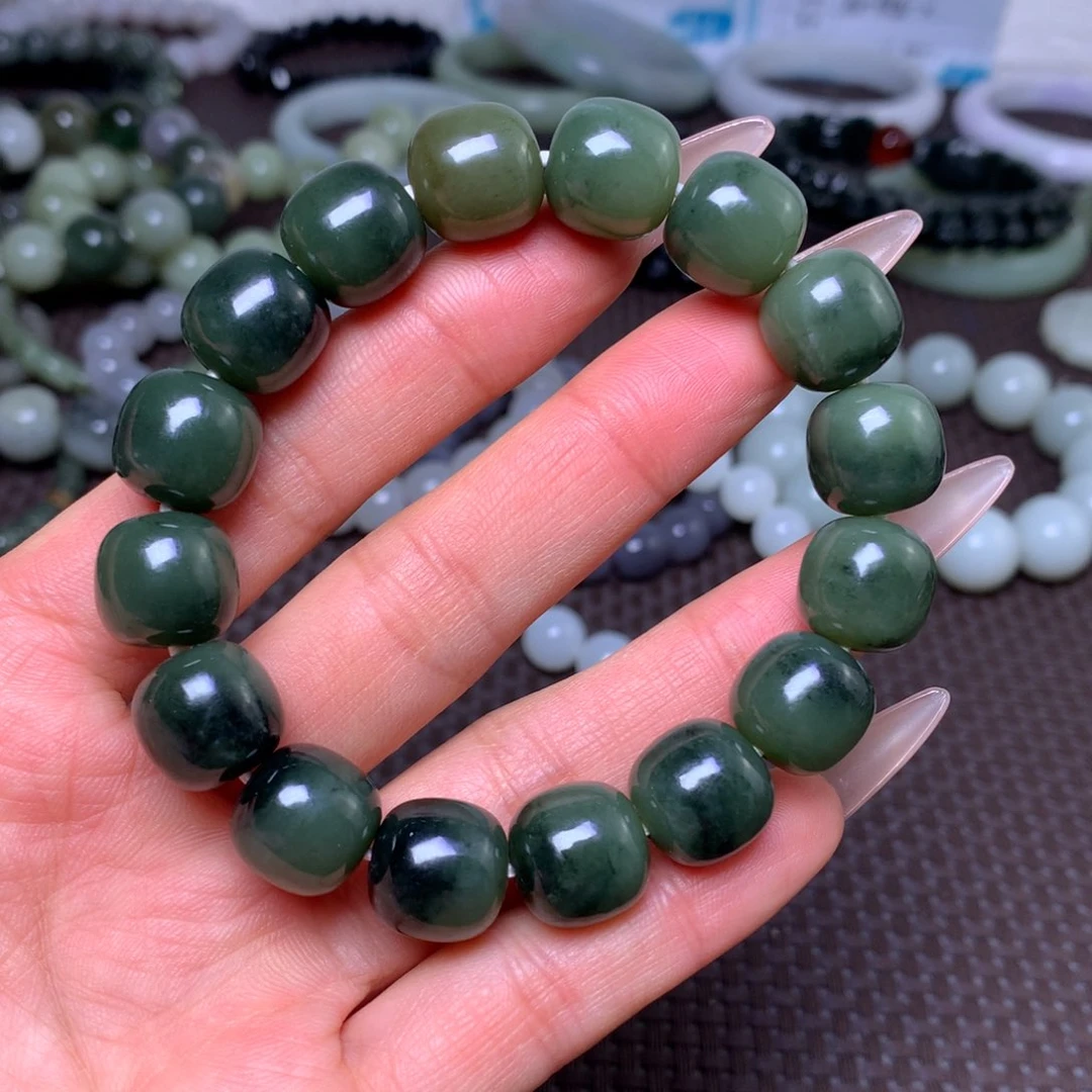 未镶嵌手串和田玉卡13