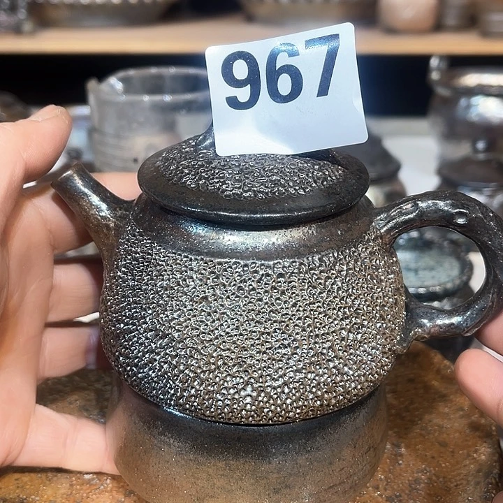 壶星**原高温柴烧陶泥冰烟壶加杯