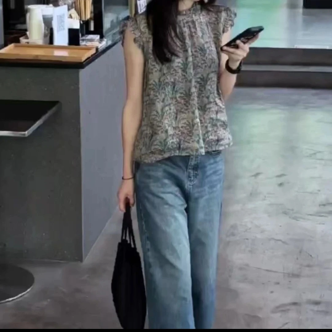 夏季新款时尚显瘦气质短袖宽松裤子洋气上衣女装ww2025