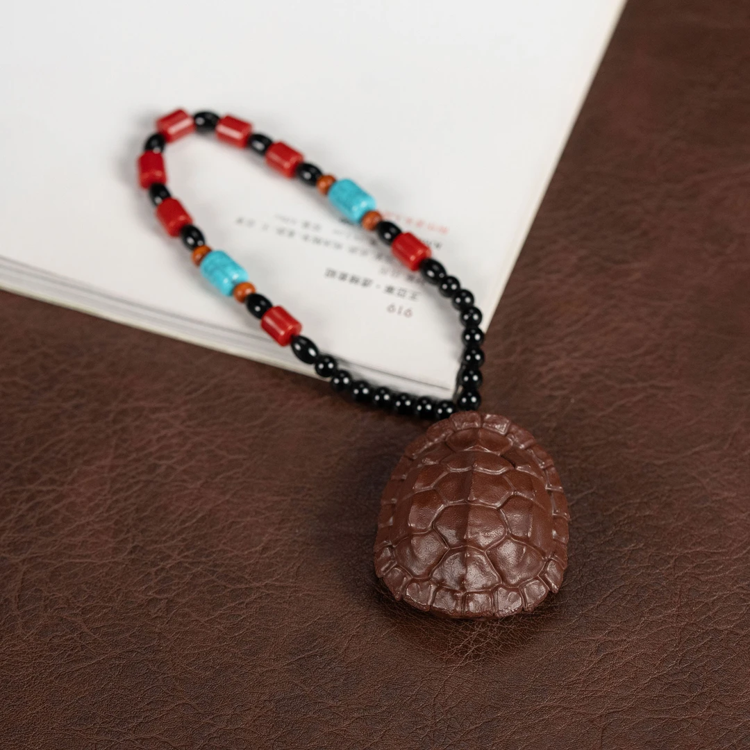 【彭南科专属 |紫泥龟甲手把件】宜兴紫砂原矿紫泥手工制非遗