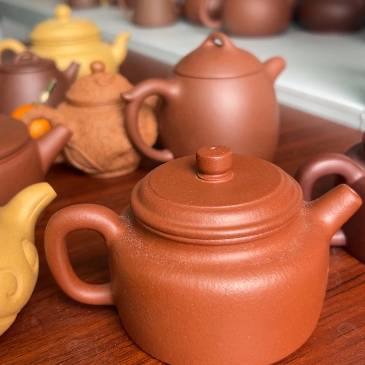 茶案紫砂精工红降坡德中200cc