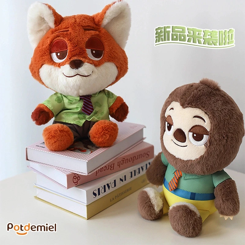 potdemiel蜂蜜罐正版迪士尼疯狂动物城尼克闪电去旅游解压公仔