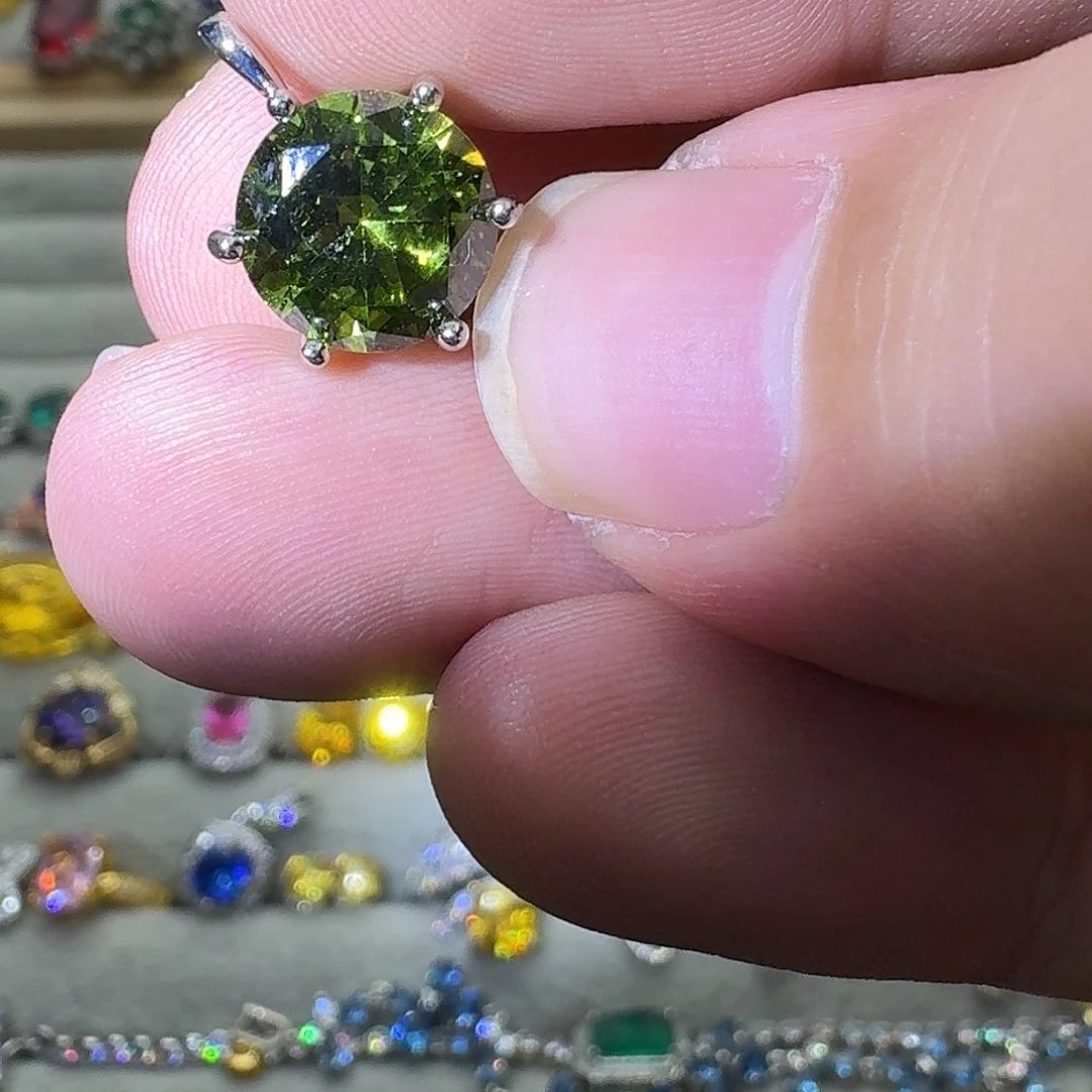 水晶戒指银S925镶嵌